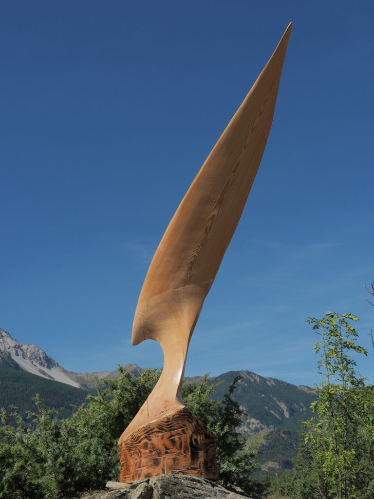 aquila legno carlo abbà scultura
